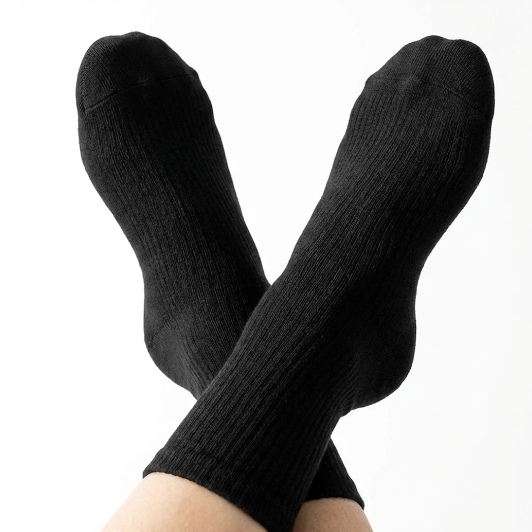 3-Pack Cushioned Socks (Black) - Image 5