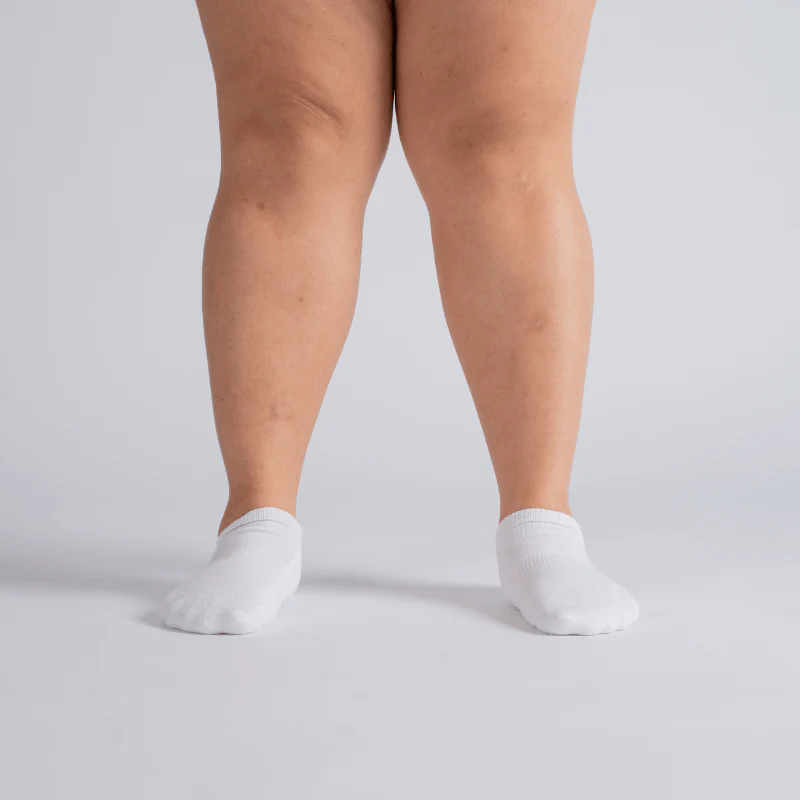 3-Pack Padded Extra-Stretch Socks - White (Knee, Crew, Ankle) - Image 4