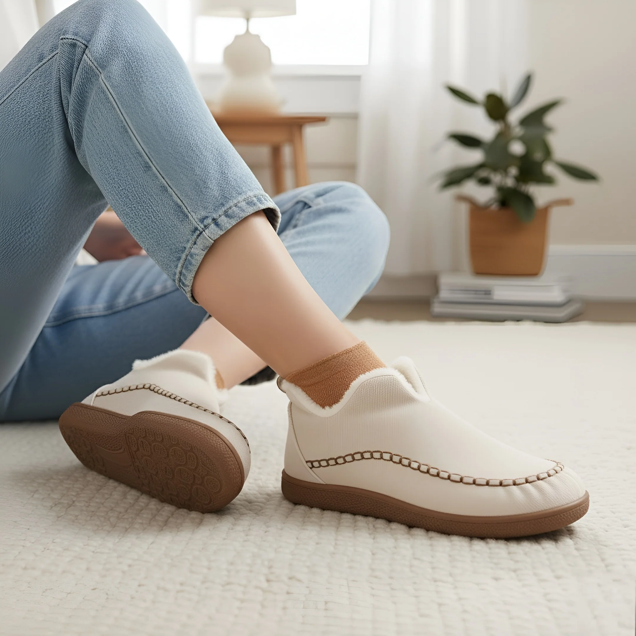 Atom Cloud Slippers - Cream - Image 3