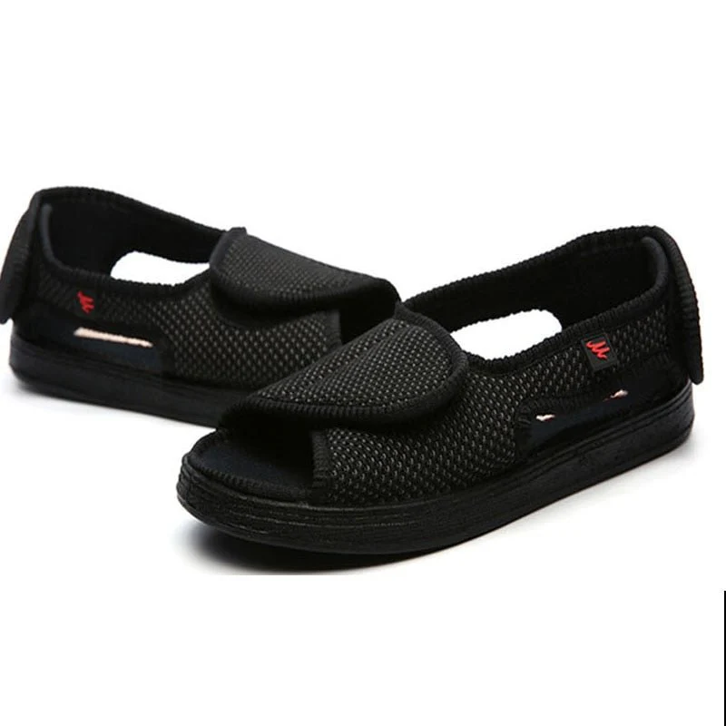Chelsea Wide Feet Sandals - Black - Image 2