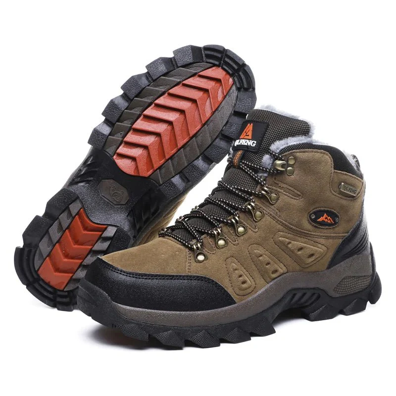 Montana Mountains Men's Hiking Boots - Brown - Image 2
