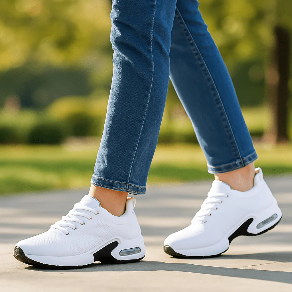 Ortho Cushion Go-Running Shoes - White - Image 4