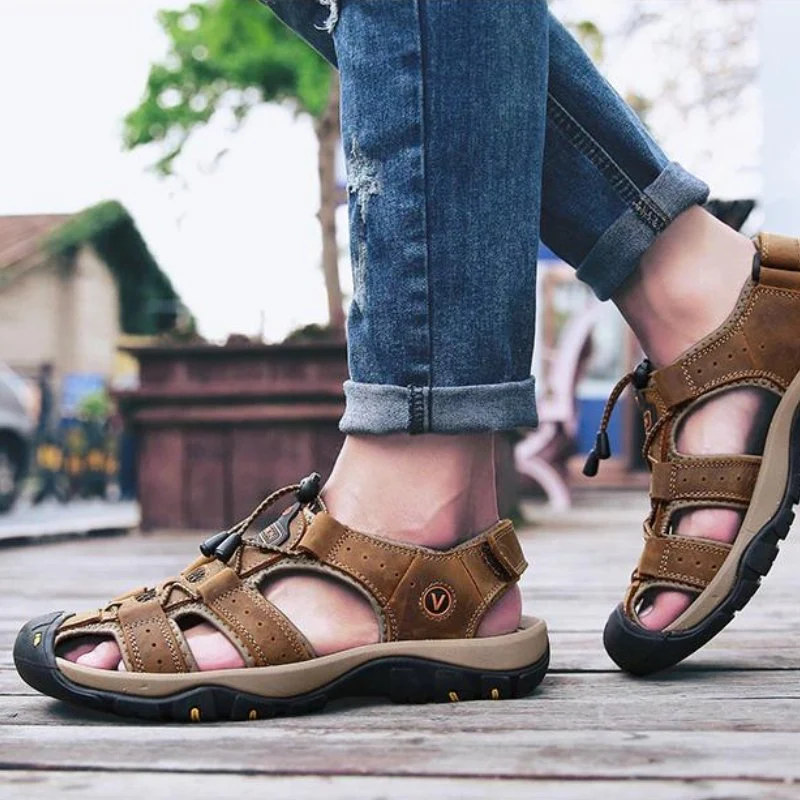 Men's High-Altitude Ortho Heel Strap Sandals - Espresso - Image 3