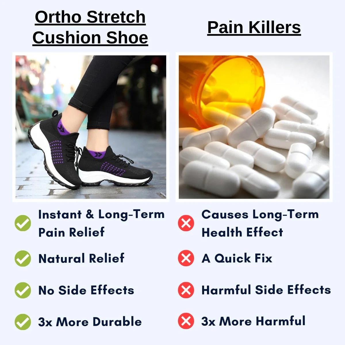 Ortho Stretch Cushion Shoes - Foot Pain Relief - Image 7
