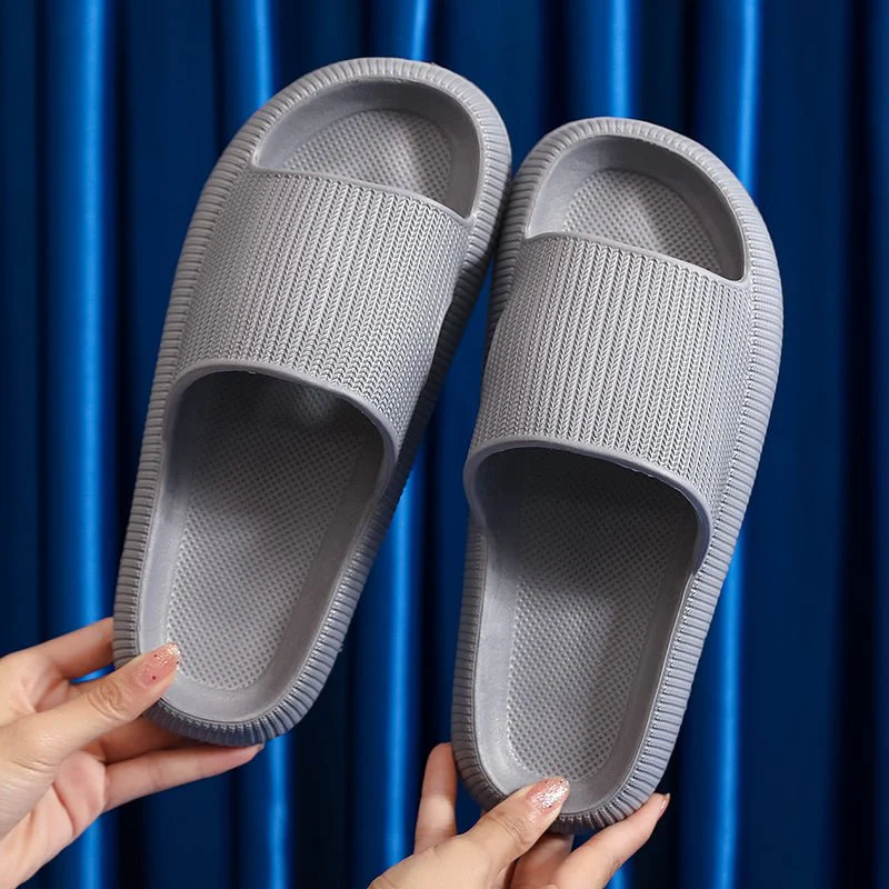 Heel Support Cushion Slides - Gray - Image 3
