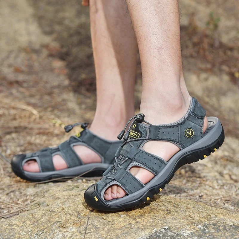 Men's High-Altitude Ortho Heel Strap Sandals - Gray - Image 3