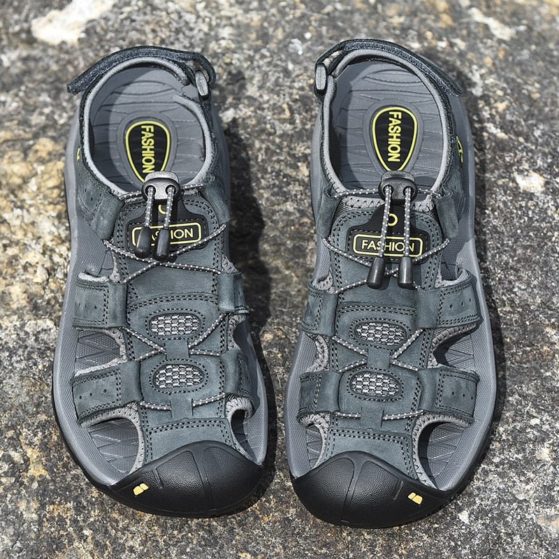 Men's High-Altitude Ortho Heel Strap Sandals - Gray - Image 5