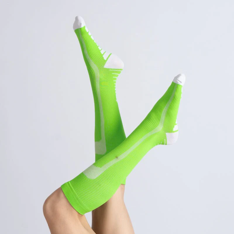 Compression Socks - Green White - Image 4