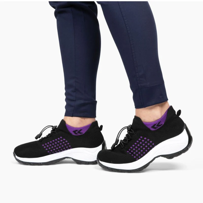 Ortho Stretch Cushion Shoes - Black Purple - Image 3
