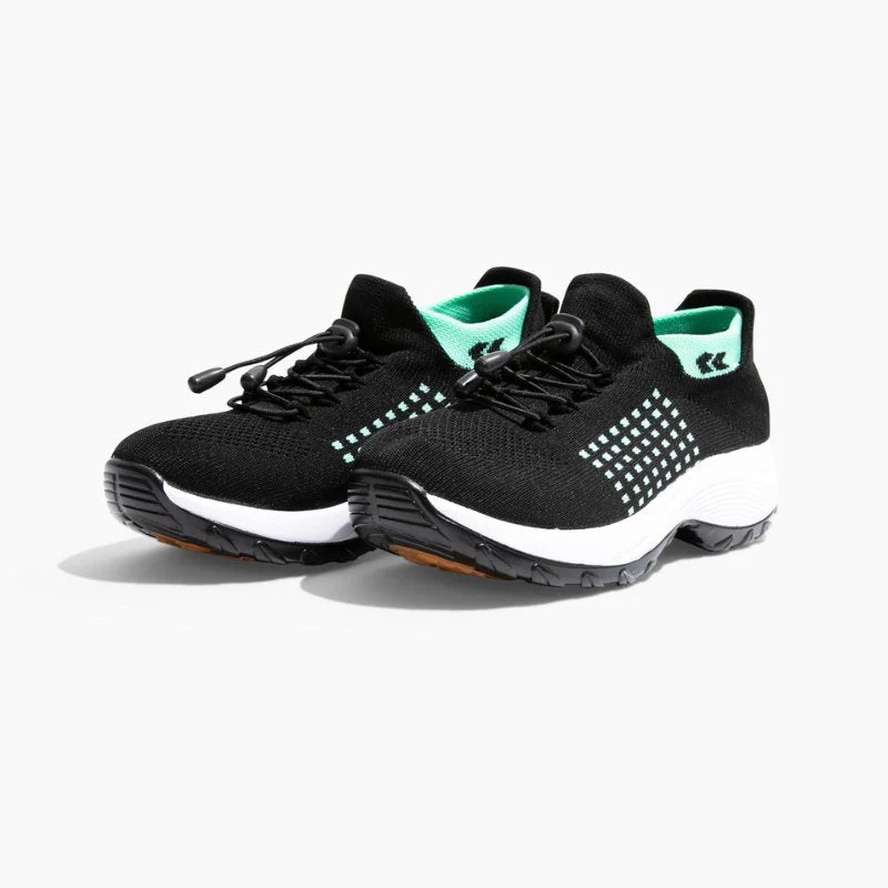 Ortho Stretch Cushion Shoes - Black Sky Blue - Image 3