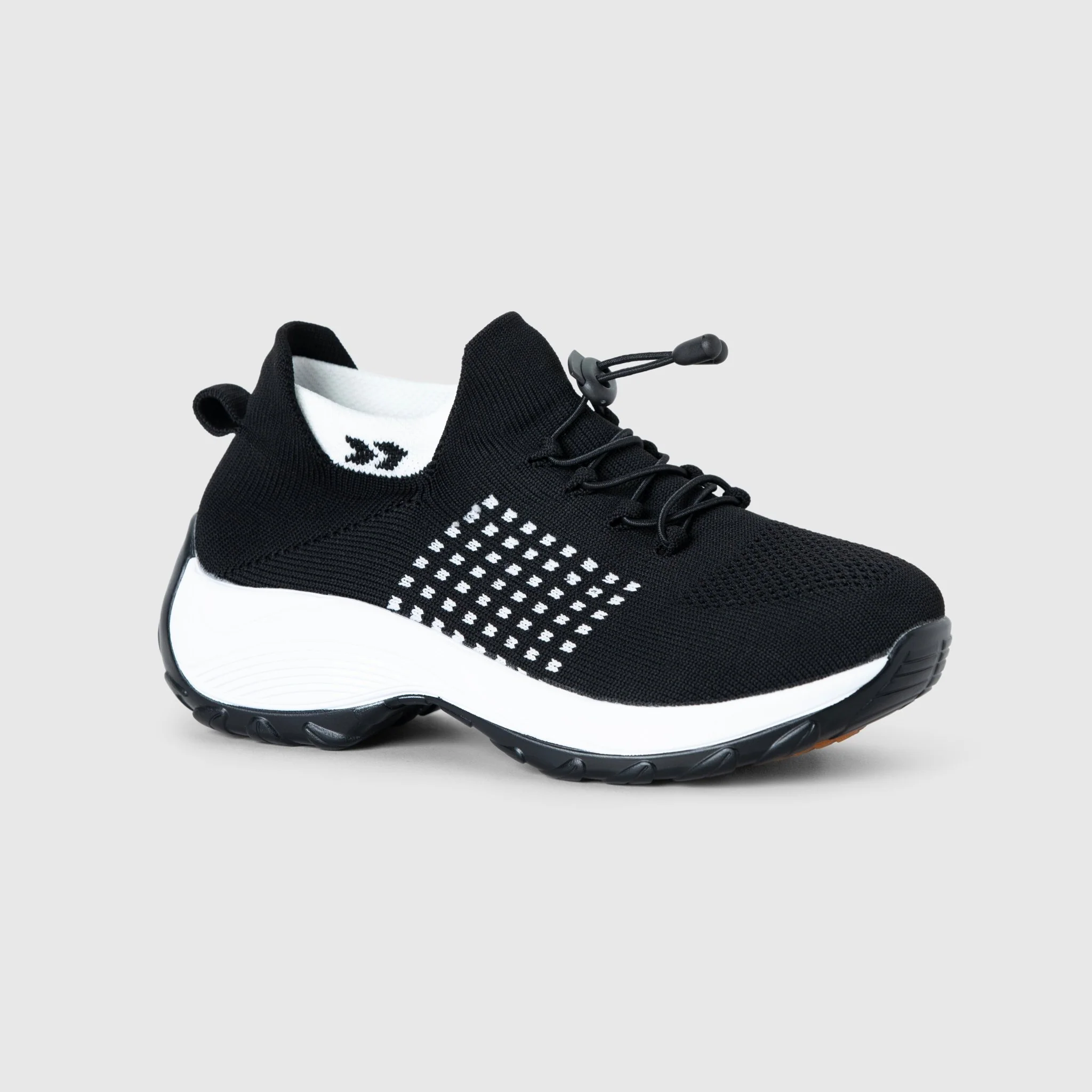 Ortho Stretch Cushion Shoes - Black White - Image 2