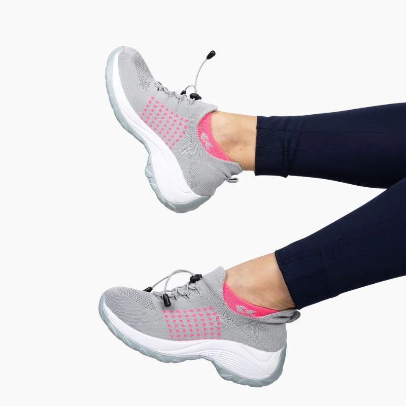 Ortho Stretch Cushion Shoes - Gray Pink - Image 4
