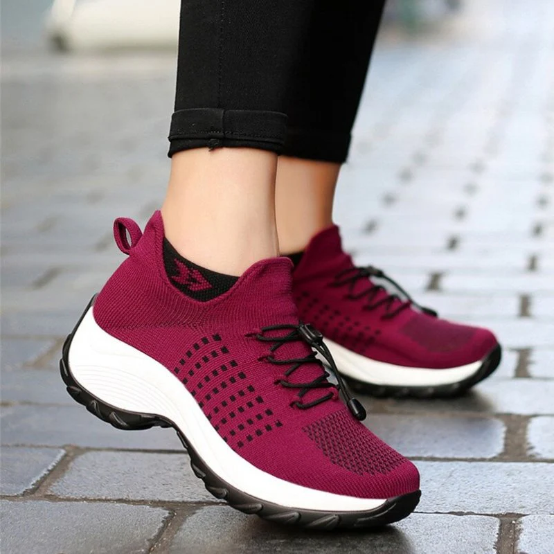 Ortho Stretch Cushion Shoes - Red - Image 10