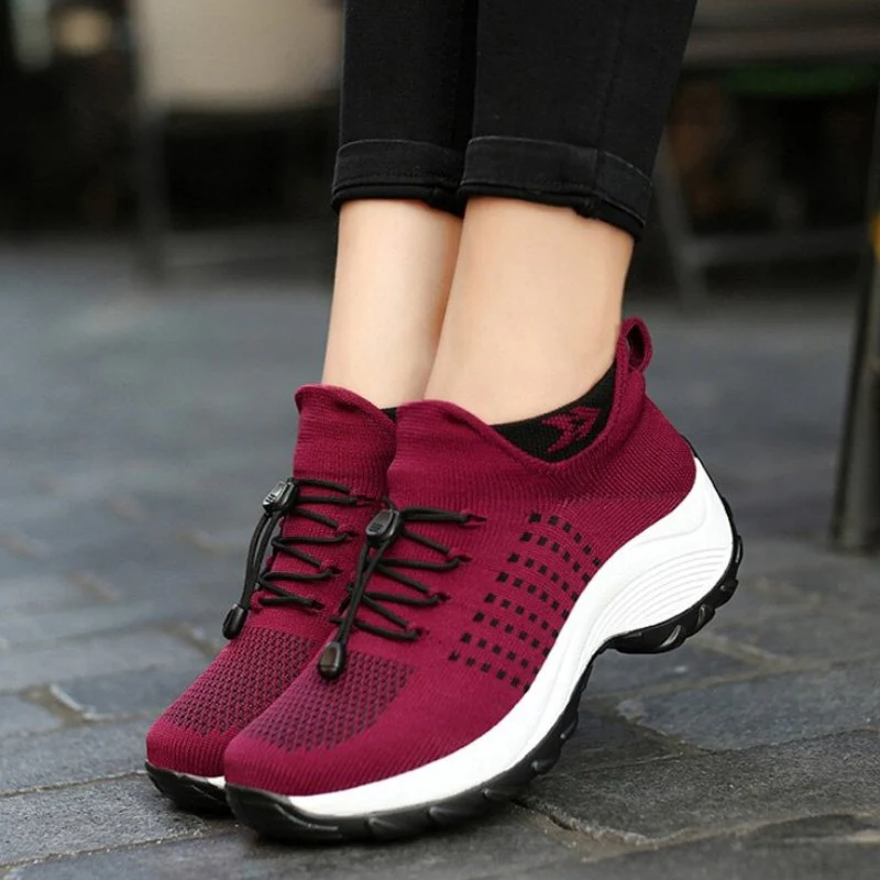 Ortho Stretch Cushion Shoes - Red - Image 11