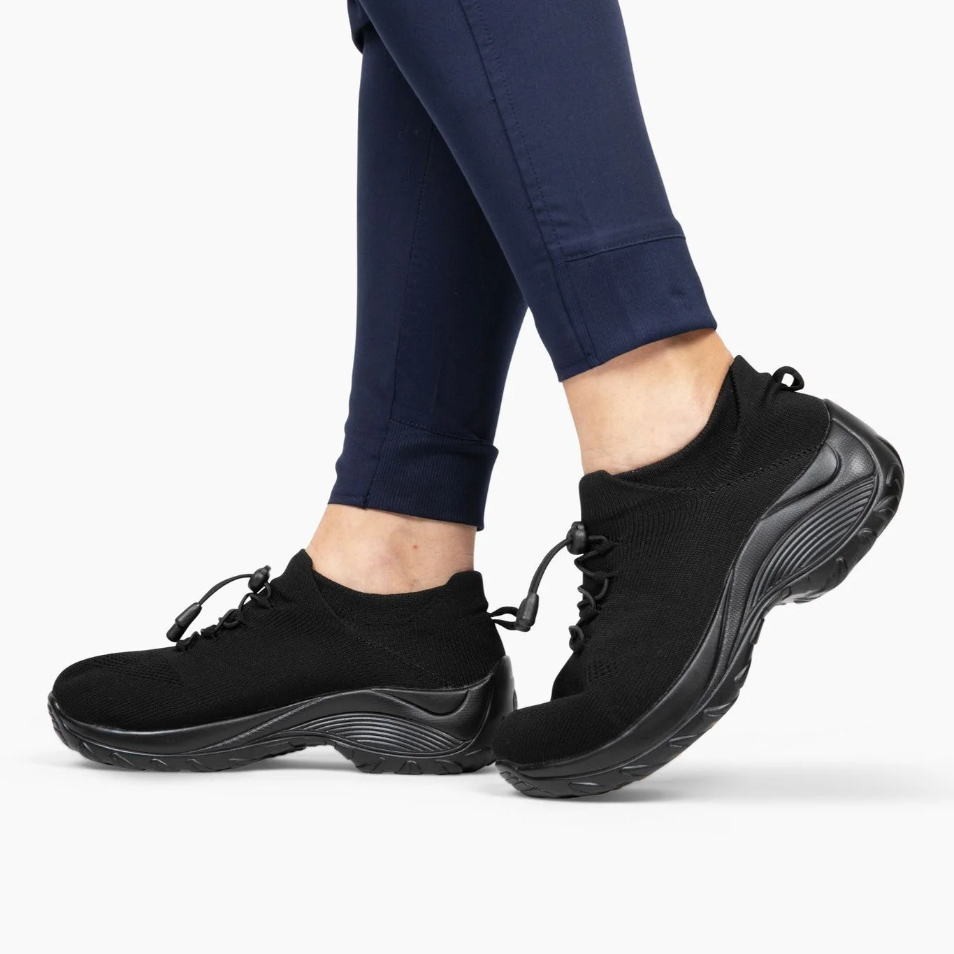 Ortho Stretch Cushion Shoes - Black Purple - Image 10