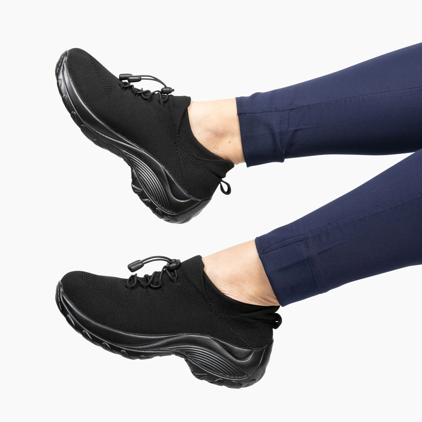 Ortho Stretch Cushion Shoes - Black Purple - Image 11