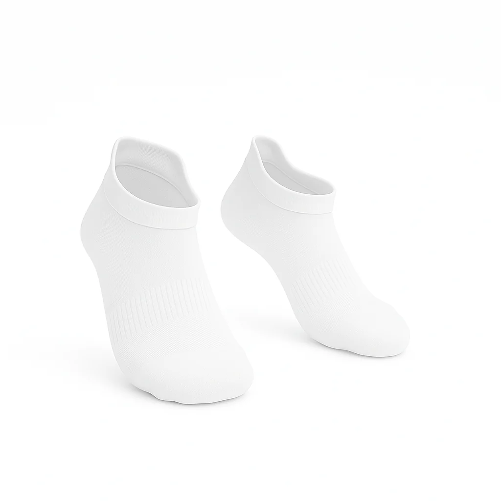 Padded Extra-Stretch Ankle Socks - White - Image 5